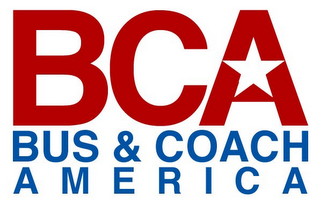 BCA BUS & COACH A M E R I C A logo