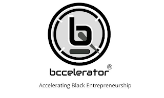 BCCELERATOR ACCELERATING BLACK ENTREPRENEURSHIP logo