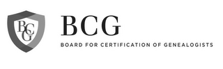 BCG BOARD FOR CERTIFICATION OF GENEALOGISTS logo