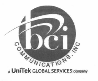 BCI COMMUNICATIONS, INC UNITEK GLOBAL SERVICES COMPANY logo