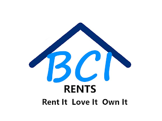 BCI RENTS RENT IT LOVE IT OWN IT logo