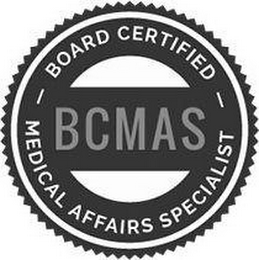 BCMAS BOARD CERTIFIED MEDICAL AFFAIRS SPECIALIST logo