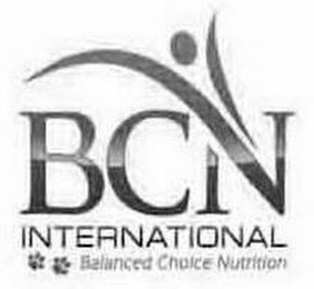 BCN INTERNATIONAL BALANCED CHOICE NUTRITION logo