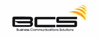 BCS BUSINESS COMMUNICATIONS SOLUTIONS logo