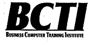 BCTI BUSINESS COMPUTER TRAINING INSTITUTE logo