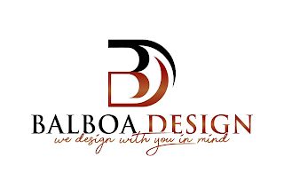 BD BALBOA DESIGN WE DESIGN WITH YOU IN MIND logo