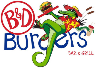 B&D BURGERS. logo