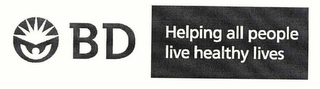 BD HELPING ALL PEOPLE LIVE HEALTHY LIVES logo