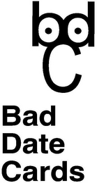 BDC BAD DATE CARDS logo