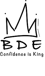 BDE CONFIDENCE IS KING logo