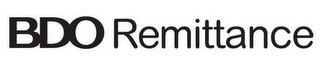 BDO REMITTANCE logo