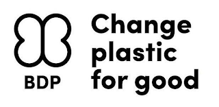 BDP CHANGE PLASTIC FOR GOOD logo