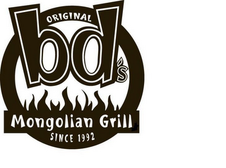 BD'S ORIGINAL MONGOLIAN GRILL SINCE 1992 logo