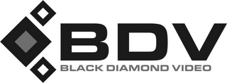 BDV BLACK DIAMOND VIDEO logo
