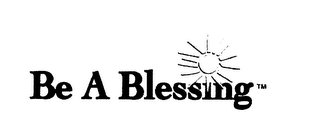 BE A BLESSING logo