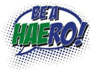 BE A HAERO! logo
