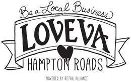 BE A LOCAL BUSINESS LOVEVA HAMPTON ROADS POWERED BY RETAIL ALLIANCE logo