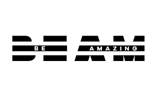 BE AMAZING BE AM. logo
