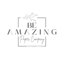 BE AMAZING PAPER COMPANY STATIONERY STORE logo