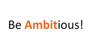 BE AMBITIOUS! logo