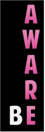 BE AWARE logo