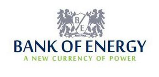 BE BANK OF ENERGY A NEW CURRENCY OF POWER logo
