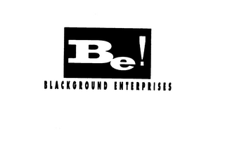 BE! BLACKGROUND ENTERPRISES logo