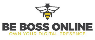 BE BOSS ONLINE OWN YOUR DIGITAL PRESENCE logo