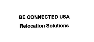 BE CONNECTED USA RELOCATION SOLUTIONS logo