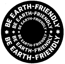 BE EARTH-FRIENDLY logo