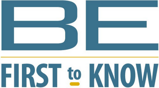 BE FIRST TO KNOW 1ST logo