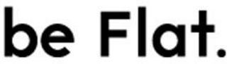 BE FLAT. logo