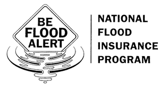 BE FLOOD ALERT NATIONAL FLOOD INSURANCE PROGRAM logo