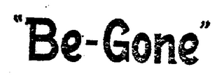 "BE-GONE" logo