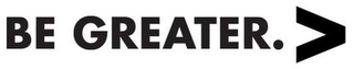 BE GREATER. logo