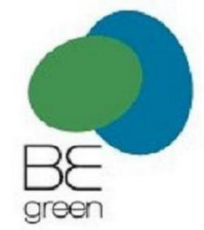 BE GREEN logo