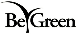 BE GREEN logo