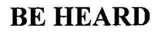 BE HEARD logo