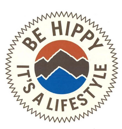BE HIPPY IT'S A LIFESTYLE logo