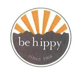 BE HIPPY SINCE 1968 logo
