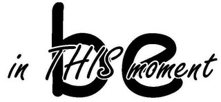 BE IN THIS MOMENT logo