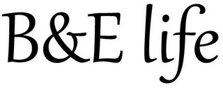 B&E LIFE logo