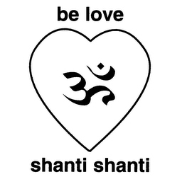 BE LOVE SHANTI SHANTI logo
