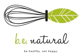 B.E. NATURAL BE HEALTHY EAT HAPPY logo