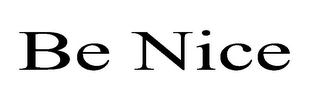 BE NICE logo