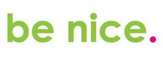 BE NICE. logo
