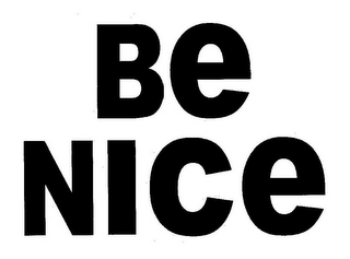BE NICE logo