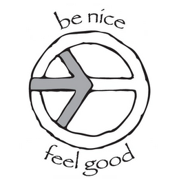 BE NICE FEEL GOOD logo