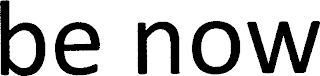 BE NOW logo