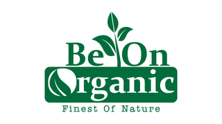 BE ON ORGANIC FINEST OF NATURE logo